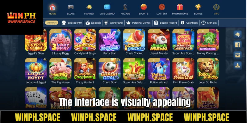The interface is visually appealing